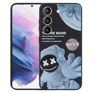 For Samsung Galaxy S21+ 5G Martian Astronaut Pattern Shockproof Phone Case(Black)
