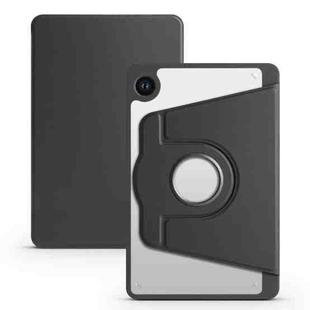 For Samsung Galaxy Tab A9 Acrylic 360 Degree Rotation Smart Tablet Leather Case(Black)