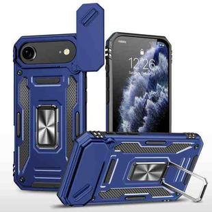 For iPhone 17 Air Armor PC + TPU Camera Shield Phone Case(Navy Blue)