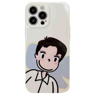 For iPhone 14 Pro Precise Hole TPU Phone Case(Boy)