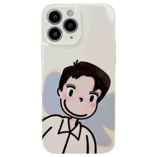 For iPhone 11 Pro Max Precise Hole TPU Phone Case(Boy)