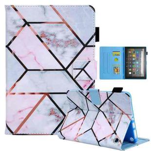 For Amazon Fire Max 11 2023 Colored Drawing Leather Smart Tablet Case(Grid)
