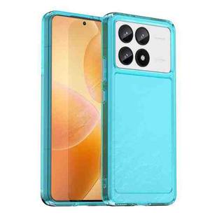 For Xiaomi Redmi K70 Pro Candy Series TPU Phone Case(Transparent Blue)