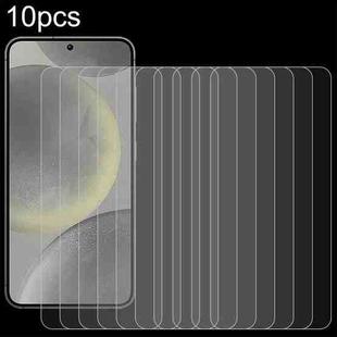 For Samsung Galaxy S24 FE 5G 10pcs 0.26mm 9H 2.5D Tempered Glass Film