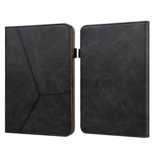 For Amazon Kindle Paperwhite 5 2021 Embossed Striped Leather Tablet Case(Black)