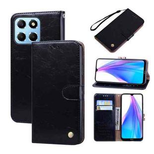 For Honor X8 5G/Play6C 5G/X6 4G/X6S/70 Lite Oil Wax Texture Leather Phone Case(Black)