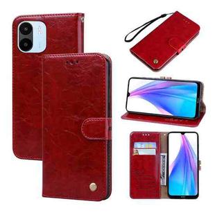 For Xiaomi Redmi A1/A2 Oil Wax Texture Leather Phone Case(Red)