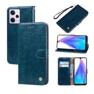 For Xiaomi Redmi Note 12 5G Global / Poco X5 Oil Wax Texture Leather Phone Case(Blue)