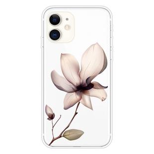 For iPhone 11 Coloured Drawing Pattern Highly Transparent TPU Protective Case(Lotus)