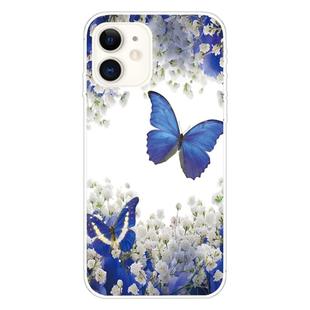 For iPhone 11 Coloured Drawing Pattern Highly Transparent TPU Protective Case(Purple Butterfly)