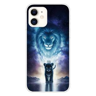 For iPhone 11 Coloured Drawing Pattern Highly Transparent TPU Protective Case(Lion)