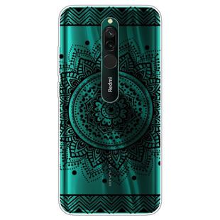 For Xiaomi Redmi 8 Coloured Drawing Pattern Highly Transparent TPU Protective Case(Mandala)