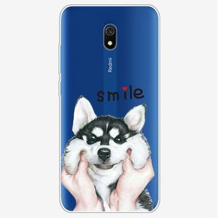For Xiaomi Redmi 8A Coloured Drawing Pattern Highly Transparent TPU Protective Case(Pinch Dog)