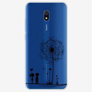 For Xiaomi Redmi 8A Coloured Drawing Pattern Highly Transparent TPU Protective Case(Dandelion)