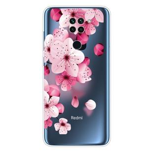 For Xiaomi Redmi 10X Coloured Drawing Pattern Highly Transparent TPU Protective Case(Cherry Blossoms)