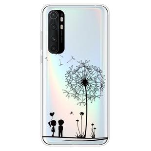 For Xiaomi Mi Note 10 Lite Coloured Drawing Pattern Highly Transparent TPU Protective Case(Dandelion)