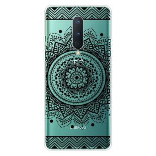 For OnePlus 8 Coloured Drawing Pattern Highly Transparent TPU Protective Case(Mandala)