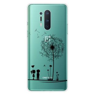 For OnePlus 8 Pro Coloured Drawing Pattern Highly Transparent TPU Protective Case(Dandelion)