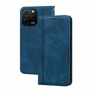 For Huawei nova Y61/Enjoy 50z Frosted Business Magnetic Horizontal Flip PU Phone Case(Blue)