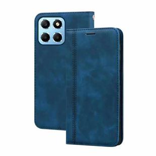 For Honor X8 5G/Play6C 5G/X6 4G/X6S/70 Lite Frosted Business Magnetic Horizontal Flip PU Phone Case(Blue)