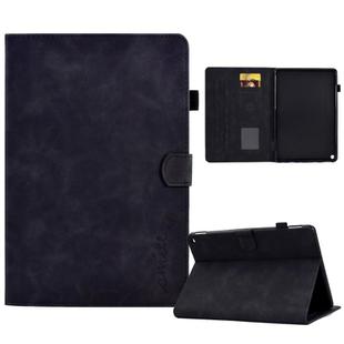 For Amazon Fire Max 11 2023 Embossed Smile Flip Smart Leather Tablet Case(Black)