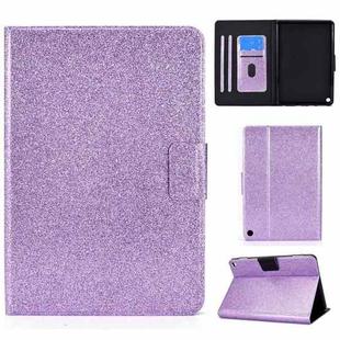 For Amazon Fire Max 11 2023 Glitter Powder Smart Leather Tablet Case(Purple)