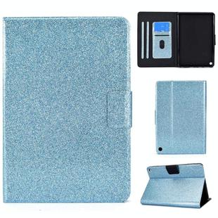 For Amazon Fire Max 11 2023 Glitter Powder Smart Leather Tablet Case(Blue)
