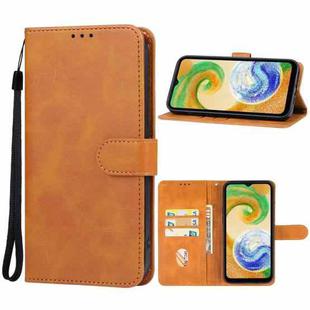 For Samsung Galaxy A05s Leather Phone Case(Brown)