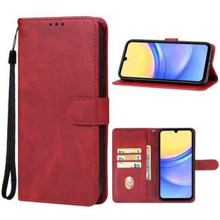For Samsung Galaxy A15 5G Leather Phone Case(Red)