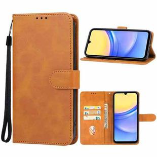 For Samsung Galaxy A15 5G Leather Phone Case(Brown)