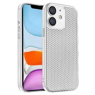 For iPhone 11 Honeycomb Radiating PC Phone Case(White)
