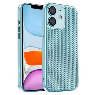 For iPhone 11 Honeycomb Radiating PC Phone Case(Sky Blue)
