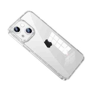For iPhone 14 Plus SULADA Glittery TPU + Tempered Glass Phone Case(Transparent)