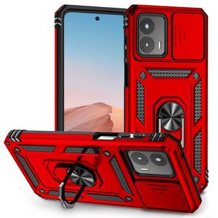 For Motorola Moto G 5G 2023 Sliding Camshield Holder Phone Case(Red)