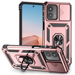 For Motorola Moto G 5G 2023 Sliding Camshield Holder Phone Case(Rose Gold)