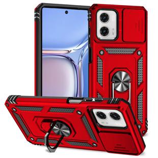 For Motorola Moto G Power 2023 Sliding Camshield Holder Phone Case(Red)