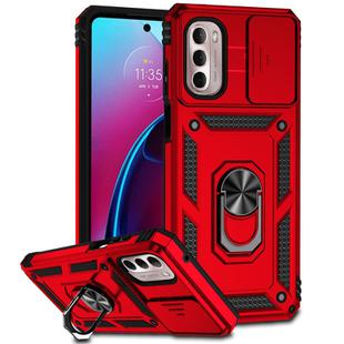 For Motorola Moto G Stylus 4G 2022 Sliding Camshield Holder Phone Case(Red)