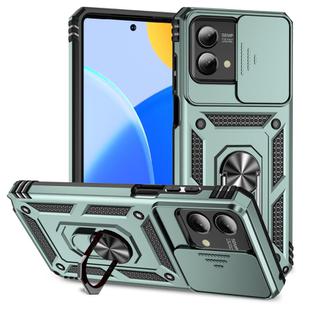 For Motorola Moto G Stylus 5G 2023 Sliding Camshield Holder Phone Case(Dark Green)