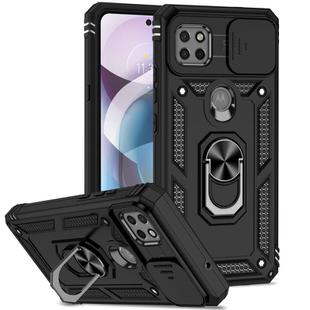 For Motorola One 5G Ace Sliding Camshield Holder Phone Case(Black)