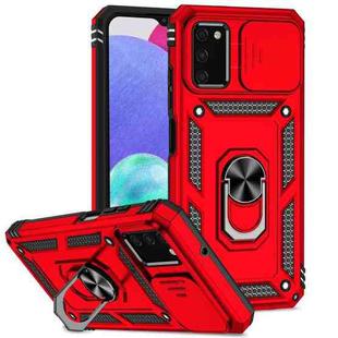 For Samsung Galaxy A02s / A03s 164mm Sliding Camshield Holder Phone Case(Red)
