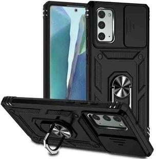 For Samsung Galaxy Note20 Sliding Camshield Holder Phone Case(Black)