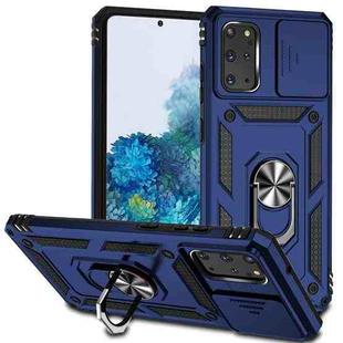 For Samsung Galaxy S20+ Sliding Camshield Holder Phone Case(Blue)