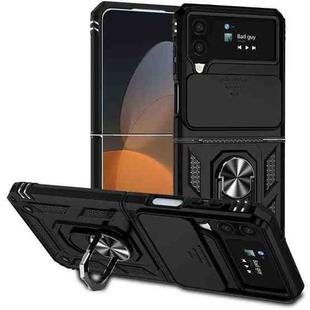 For Samsung Galaxy Z Flip4 Sliding Camshield Holder Phone Case(Black)