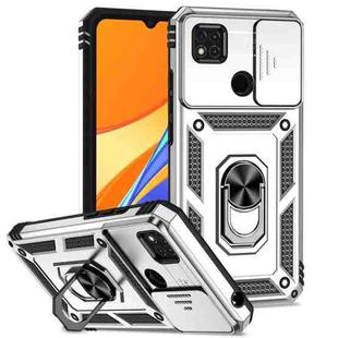 For Xiaomi Redmi 10A Sliding Camshield Holder Phone Case(Silver)
