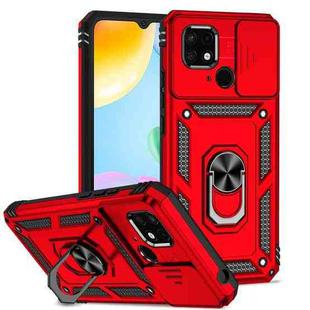 For Xiaomi Redmi 10C Sliding Camshield Holder Phone Case(Red)
