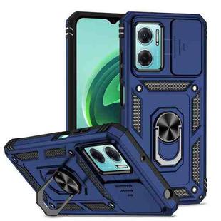 For Xiaomi Redmi Note 11E Sliding Camshield Holder Phone Case(Blue)