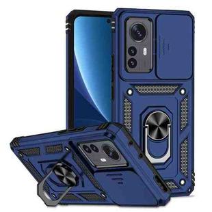For Xiaomi 12 Pro Sliding Camshield Holder Phone Case(Blue)