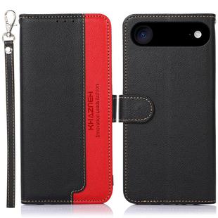 For iPhone 17 Air KHAZNEH Litchi Texture Leather RFID Phone Case(Black)