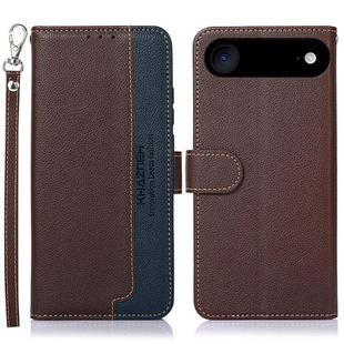 For iPhone 17 Air KHAZNEH Litchi Texture Leather RFID Phone Case(Brown)