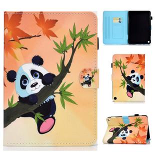 For Amazon Fire Max 11 2023 Colored Drawing Smart Leather Tablet Case(Bamboo Bear)